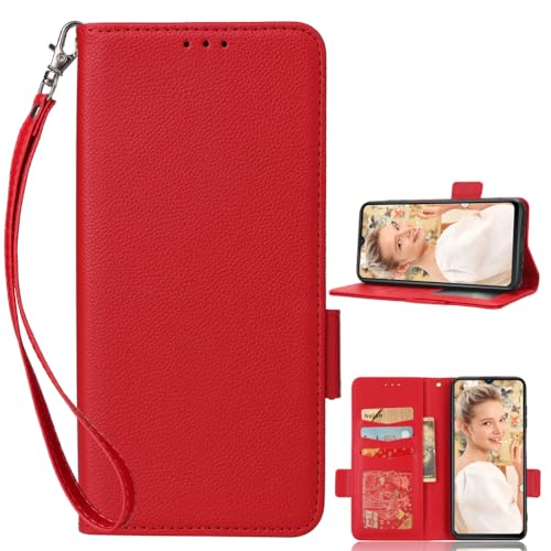 Baifu Hülle Für ZTE Nubia Red Magic 10 Pro+,[Ständer][Kartensteckplatz][Magnetverschluss] Wallet Tasche Schutzhülle Handyhülle für ZTE Nubia Red Magic 10 Pro+-003 von Baifu