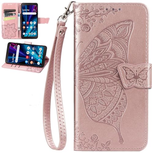 Baifu Hülle für Motorola Moto G75 Kartenhalter & Handschlaufe, Handyhülle für Motorola Moto G75 Frauen Wallet Case, Schutzhülle für Motorola Moto G75-01 von Baifu