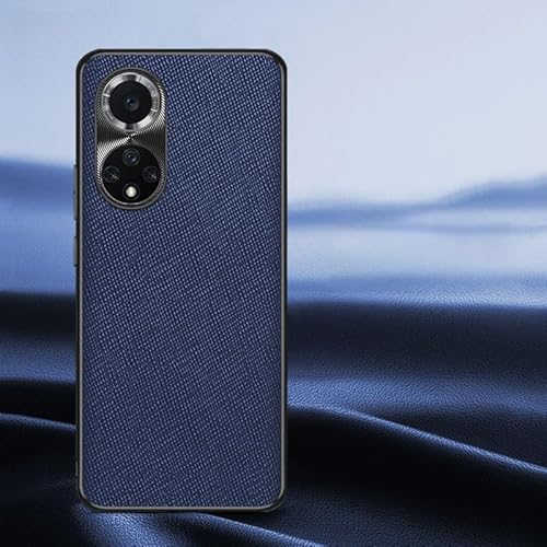 BailiTao Schutzhülle für Huawei Nova 9 Pro, hochwertig, elegant, mit Kameraschutz, rutschfest, stilvolle Textur, robuste, schlanke Handy-Schutzhülle (blau) von BailiTao