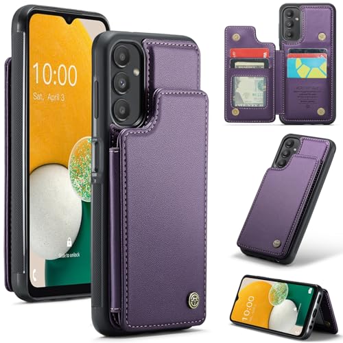 Brieftaschen-Schutzhülle kompatibel mit Samsung Galaxy A13 5G, magnetische Schutzhülle mit Kartenhalter, RFID-blockierend, Leder, doppelter Magnetverschluss, stoßfest, kompatibel mit Samsung Galaxy von BailiTao