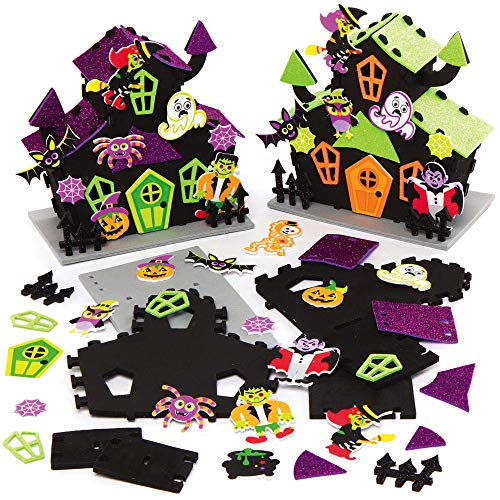 Baker Ross AX257 Halloween Geisterhaus Bastelsets für Kinder - 2 Stück, Kreative Künstler- und Bastelbedarf für Kinder zum Dekorieren zur Winterzeit, Mittel Baker Ross AX257 Halloween Geisterhaus Bastelsets für Kinder - 2 Stück, Kreative Künstler- und Bastelbedarf für Kinder zum Dekorieren zur Winterzeit, Mittel von Baker Ross