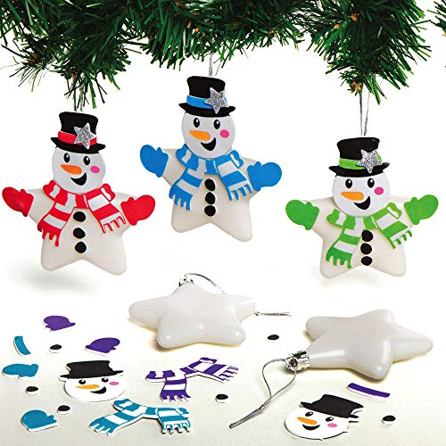 Baker Ross AX514 Schneemann Stern-Kugeln, 6 Stück, DIY-Christbaumkugeln, Schneemann-Dekoration, Kinder Kunst und Handwerk, Sortiert Baker Ross AX514 Schneemann Stern-Kugeln, 6 Stück, DIY-Christbaumkugeln, Schneemann-Dekoration, Kinder Kunst und Handwerk, Sortiert von Baker Ross