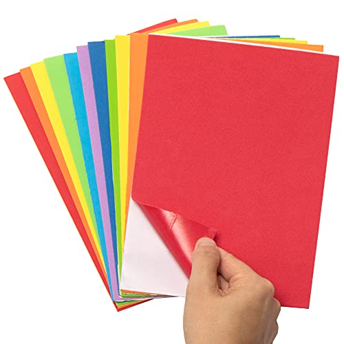 Baker Ross AX950 Regenbogen Selbstklebende Moosgummi Platten - 24er Pack, Buntes Kunstzubehör zum Basteln für Kinder und Erwachsene, Bastelmaterial für Schultüten, Mittel Baker Ross AX950 Regenbogen Selbstklebende Moosgummi Platten - 24er Pack, Buntes Kunstzubehör zum Basteln für Kinder und Erwachsene, Bastelmaterial für Schultüten, Mittel von Baker Ross