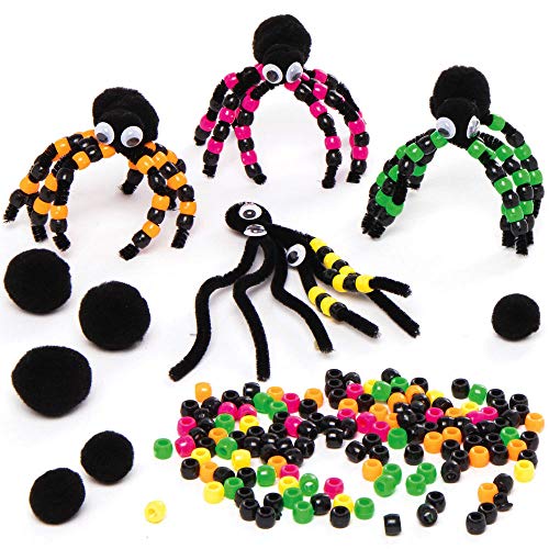 Baker Ross Bastelset Spinnen Perlen AX290, 4 Stück, Halloween-Dekorationen, Pfeifenreiniger Bastelset für Kinder, Gruselaktivitäten, Schwarz,Gelb,Rosa Baker Ross Bastelset Spinnen Perlen AX290, 4 Stück, Halloween-Dekorationen, Pfeifenreiniger Bastelset für Kinder, Gruselaktivitäten, Schwarz,Gelb,Rosa von Baker Ross