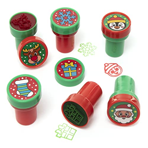 Baker Ross FC199 Weihnachten Moosgummi Stempel für Kinder - 10er Pack, Schaumstoffstempelset für Kinder, Perfekt für Kindergeburtstag Mitgebsel, Weihnachtsbasteln für Kinder von Baker Ross