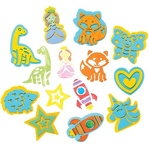 Baker Ross FE501 Schaumstoffstempel Bastelset - 20 Stück, Bastelstempel, Stempelsets für Kinder, ideal für Kinder Kunst und Handwerk Projekte Baker Ross FE501 Schaumstoffstempel Bastelset - 20 Stück, Bastelstempel, Stempelsets für Kinder, ideal für Kinder Kunst und Handwerk Projekte von Baker Ross