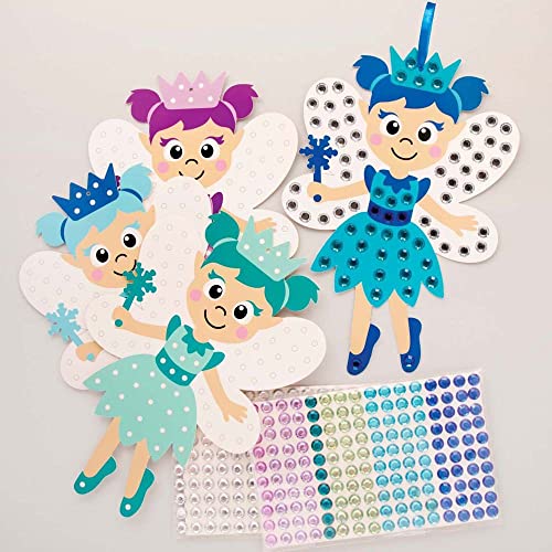 Baker Ross FE865 Engel Bastelset mit Schmucksteinen- 4er Pack, Kreativset für Kinder, mit selbstklebenden Schmucksteinen Baker Ross FE865 Engel Bastelset mit Schmucksteinen- 4er Pack, Kreativset für Kinder, mit selbstklebenden Schmucksteinen von Baker Ross