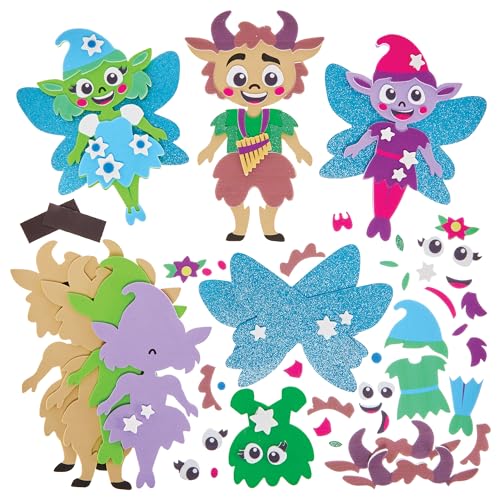 Baker Ross FN084 Faun und Pixie Mischen und anpassen-Magnet-Sets – 8er-Pack, mythische Dekorations-Bastelsets für Kinder Baker Ross FN084 Faun und Pixie Mischen und anpassen-Magnet-Sets – 8er-Pack, mythische Dekorations-Bastelsets für Kinder von Baker Ross