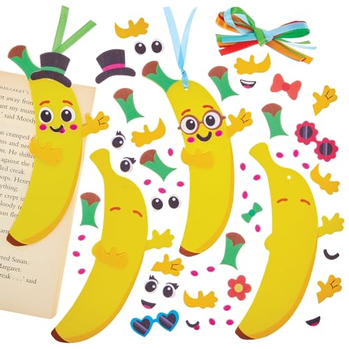Baker Ross FN174 Banane Mix & Match Lesezeichen-Sets – 8er-Pack Lesezeichen zum Welttag des Buches für Kinder Baker Ross FN174 Banane Mix & Match Lesezeichen-Sets – 8er-Pack Lesezeichen zum Welttag des Buches für Kinder von Baker Ross