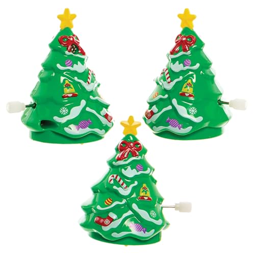 Baker Ross FX881 Drehende Weihnachtsbaum-Windrädchen - Packung mit 4, Weihnachts-Kunsthandwerk-Sets für Kinder von Baker Ross