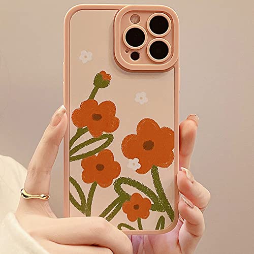 Bakicey Hülle Für iPhone 14 Handyhülle Buntstifte Orangenblüte Mode Schutzhülle Wellen Handyhülle Erdbeere Bumper Cover Kratzfeste Stoßfest Weich Silikon Case für iPhone 14 von Bakicey