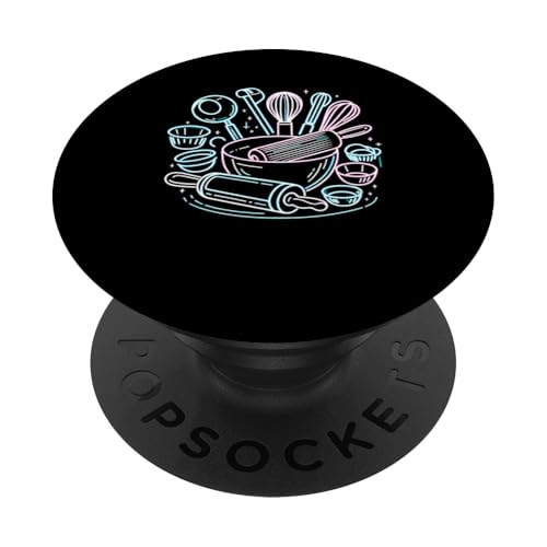 Nudelholz Backen Bäcker Backen Bäcker PopSockets Klebender PopGrip von Baking Gift For A Baker