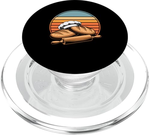 Retro Bäcker Backen Nudelholz Gebäck Bäcker PopSockets PopGrip für MagSafe von Baking Gift For A Baker