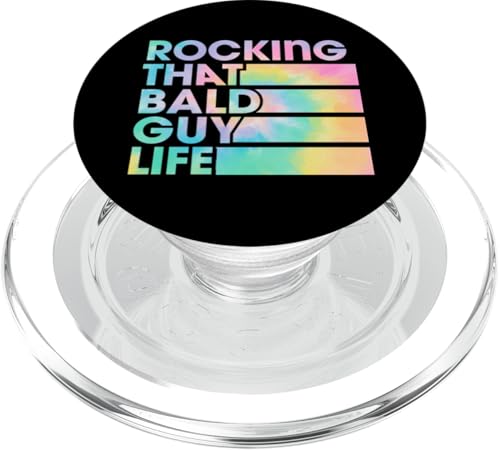 Das Leben eines glatzköpfigen Kerls rocken PopSockets PopGrip für MagSafe von Bald Guy Pride Merch With Jokes About Being Bald