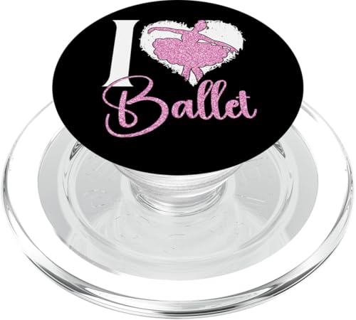 Balletttänzerin Tanzmädchen Ballerina Herz I Love Ballett PopSockets PopGrip für MagSafe von Ballet Dance Girl Ballerina HD0