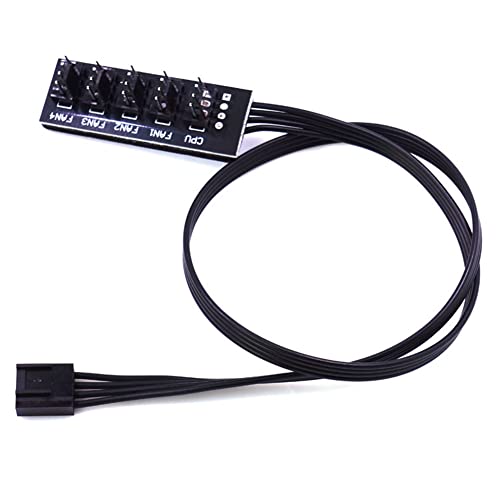 Balrbex 40Cm 1 Bis 5 4-Pin Molex TX4 PWM LüFter CPU HUB Splitter PC GehäUse Chassis KüHler VerläNgerungskabel Adapter Controller von Balrbex