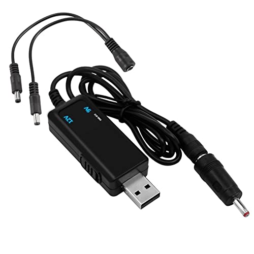 Balrbex USB-AufwäRtswandler USB-AufwäRtswandlerkabel DC 5 V Bis 9 V 12 V 3,5 X 1,35 Mm Anschluss für Stromwandler, 1 UnterstüTzung 2 von Balrbex