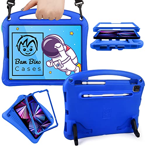 Bam Bino Space Suit – iPad 11 Pro Hülle, iPad Pro 11 Zoll Hülle Kinder, iPad Air 10.9 Hülle, iPad Air 5 Hülle, iPad Air 4 Hülle, 2022 iPad Pro Hülle, iPad Air 4. Generation Hülle Kinder, iPad Hülle von Bam Bino Cases