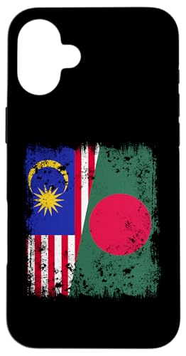 Malaysia, Arabien, Bangladesch, halbe Flagge, Malaysia, Bangladesch Hülle für iPhone 16 Plus von Bangladesh Flag Design Proud Bangladeshi Bengali