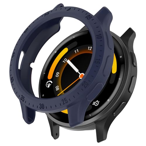 Fit für Garmin Venu 3/Venu 3S Hülle Cover Kratzfest Weich Langlebig TPU Schutzhülle Bumper Rahmen Protector Case Zubehör für Garmin Venu 3S/Venu 3 Smartwatch (Venu 3, Blau) von Bangyee