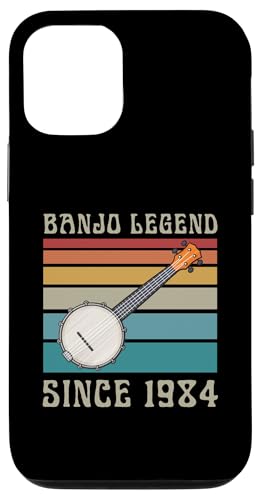 Hülle für iPhone 14 Banjo Legend Since 1984, Retro-Design, 80er-Jahre-Stil, Geburtsjahr, Geburtstag von Banjo Birthday Party Supplies for Banjo Players