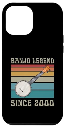 Hülle für iPhone 15 Pro Max Banjo Legend Since 2000, Retro-Design, 80er-Jahre-Stil, Geburtsjahr, Geburtstag von Banjo Birthday Party Supplies for Banjo Players