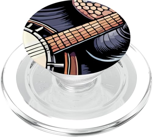 Banjo - Saiteninstrument Fingerpicking Bluegrass Banjo PopSockets PopGrip für MagSafe von Banjo Geschenke & Ideen