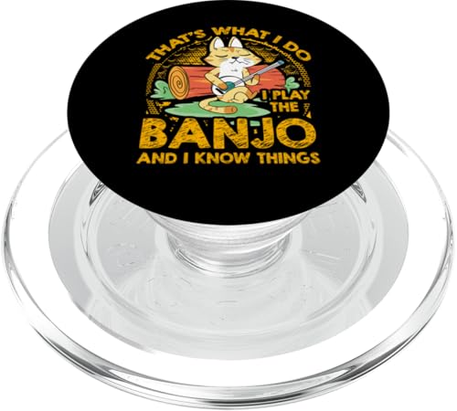 Banjo spielt Waschbär Musikliebhaber PopSockets PopGrip für MagSafe von Banjo Player Expert Musician Music Lover Graphic