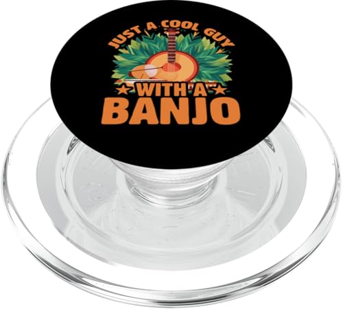 Cooler Kerl mit einem Banjo-Musiker PopSockets PopGrip für MagSafe von Banjo Player Expert Musician Music Lover Graphic