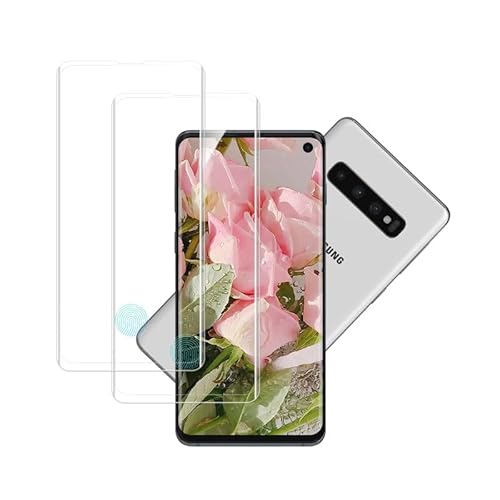 Banuyaw für Panzerglas Samsung Galaxy S10 für Schutzfolie Samsung S10 Panzerfolie, 9H Härte Anti-Öl Galaxy S10 Folie, 2 Stück Anti Kratzer Displayschutz für Samsung Galaxy S10 von Banuyaw