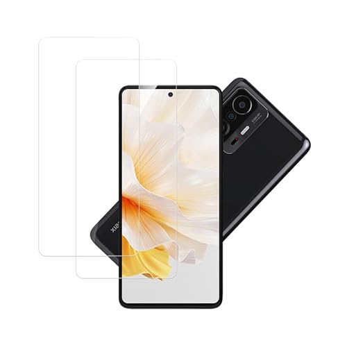 Banuyaw für Panzerglas Xiaomi 11T Panzer Schutz Glas, 2 Stück Schutzfolie Xiaomi 11T HD Klar Xiaomi 11T Pro Folie Panzerfolie, 9H Härte Schutzglas Xiaomi 11T/11T Pro Blasenfreie Glasfolie von Banuyaw