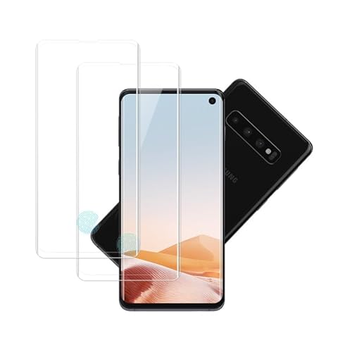 Banuyaw für Samsung Galaxy S10 Schutzfolie Samsung S10 Panzerglas, für 9H Härte Kratzfest Panzerfolie Galaxy S10 Folie, 2 Stück Sensitive Touch Schutzglas für S10 Displayschutz von Banuyaw