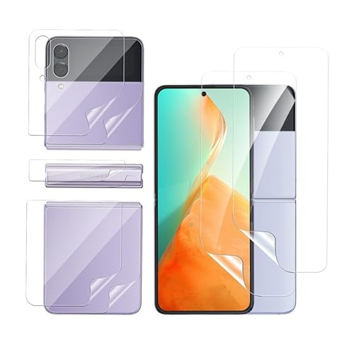 Banuyaw für Samsung Galaxy Z Flip 4 Schutzfolie Samsung Z Flip 4 Folie, 2 Stück Blasenfrei Displayschutzfolie für Galaxy Z Flip 4 Panzerfolie, Soft TPU Z Flip 4 5G Case-Friendly Schutzglas von Banuyaw