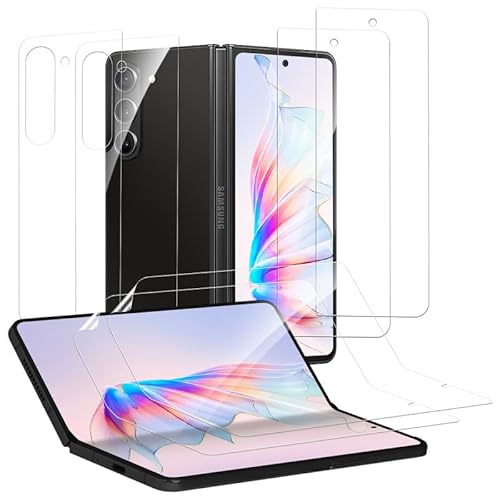 Banuyaw für Samsung Galaxy Z Fold 5 Schutzfolie Samsung Z Fold 5 Folie, 2 Stück Blasenfrei Displayschutzfolie für Galaxy Z Fold 5 Panzerfolie, Soft TPU Z Fold 5 5G Case-Friendly Schutzglas von Banuyaw