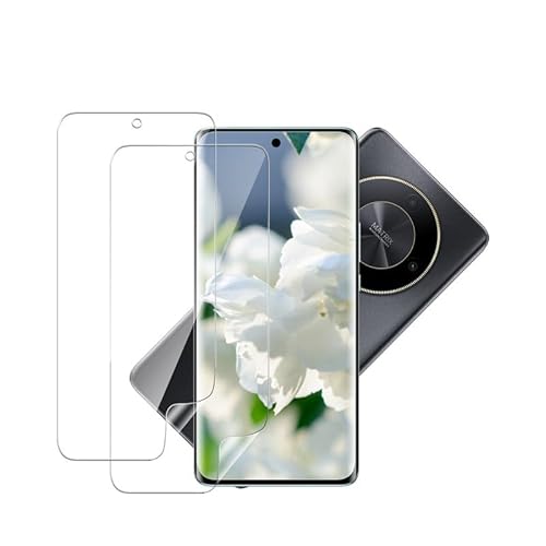 Banuyaw für Schutzfolie Honor Magic 6 Lite Folie Honor Magic 6 Lite Panzerfolie, für Blasenfrei Glasfolie Honor Magic 6 Lite Displayschutzfolie, 2 Stück Soft TPU HD Schutzglas Honor Magic 6 Lite 5G von Banuyaw