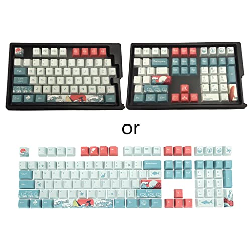 BaoFufc Mechanische Tastatur OEM Profil 108 für Key Dye Sub KeyCaps kompatibel MX GH60 GK61 GK Pbt von BaoFufc