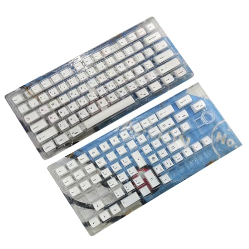 BaoFufc Set mit 135 weißen Tasten XDA Höhe PBT Sublimation Persönlichkeit für mechanische Tastaturen mechanische Tastaturen von BaoFufc