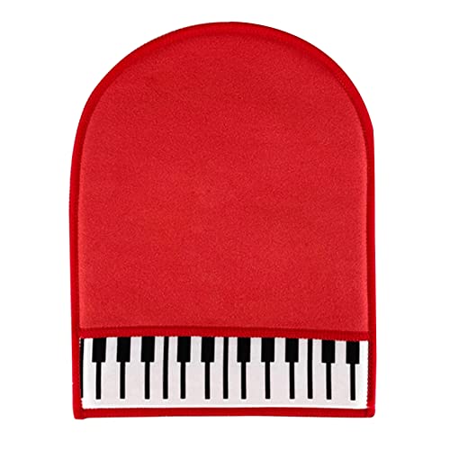 Mikrofaser-Piano-Handschuhe, Plüsch-Poliertuch, Musikinstrument-Handschuhe, leicht zu reinigen, Instrumententuch für Gitarre, Ukulelen, Klaviere, Violinen von BaoFufc