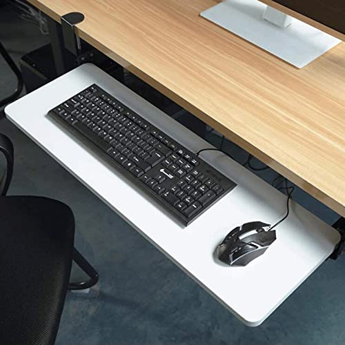 Schreibtischerweiterung, Tastaturablage unter dem Schreibtisch, ergonomische, anklemmbare Tastaturschubladen, ausziehbare Plattform für Tastatur und Maus von Baodiale