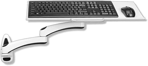 Schreibtischverlängerung, Tastaturablage unter dem Schreibtisch, Tastaturablage mit Klemmhalter, Ablage für Tastatur, ergonomisch, beweglich, zur Wandaufhängung, Computer-/Laptop-Halter, Verlängerung von Baodiale