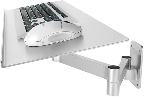 Schreibtischverlängerung, Tastaturablage unter dem Schreibtisch, Tastaturablagehalter, Tischseite, Laptop-Schreibtisch, Notebook-Ständer, multifunktionaler Büro-Schreibtisch, Beinarm, Klemme für Maus von Baodiale