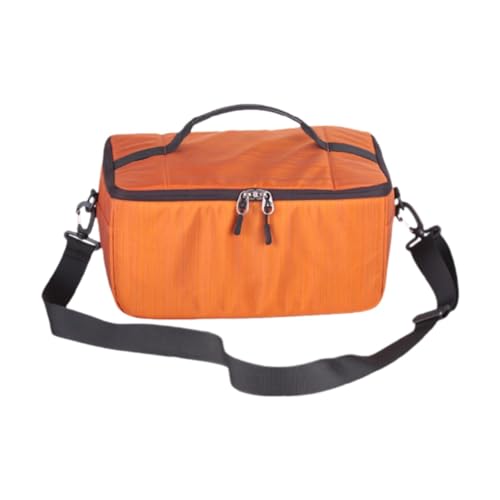 BaotyJie Camera Carry Case Crossbody Bag Verstellbare Trenner große Kapazität Wege -Pollofed -Kamera -Aufbewahrungsbeutel für Kamerazubehör, Orange von BaotyJie