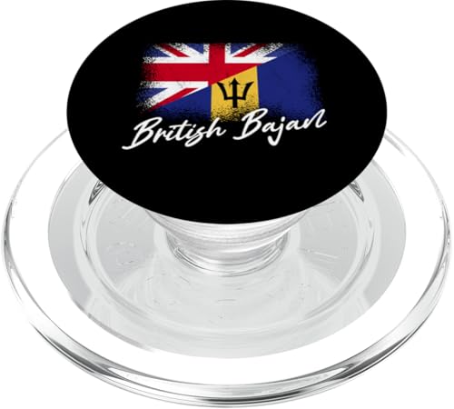 Britische Bajan Barbadian Roots Vereinigtes Königreich Barbados Flagge PopSockets PopGrip für MagSafe von Barbados Flag Design Caribbean Island Bajan Pride