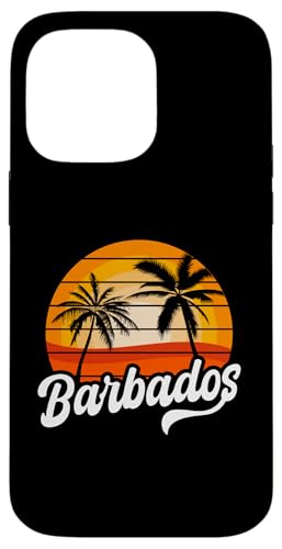 Hülle für iPhone 14 Pro Max Barbados Beach Wear Barbadian Vacation Palme von Barbados Flag Design Caribbean Island Bajan Pride