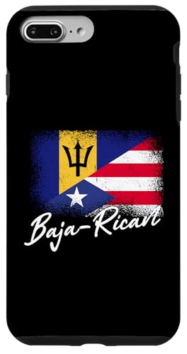 Hülle für iPhone 7 Plus/8 Plus Flagge Baja-Rican Bajan Barbadian Roots Puerto Rico Barbados Flagge von Barbados Flag Design Caribbean Island Bajan Pride