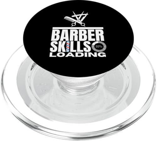 Barber Skills Lustiger Friseur wird geladen PopSockets PopGrip für MagSafe von Barber Hairdressers Artistry