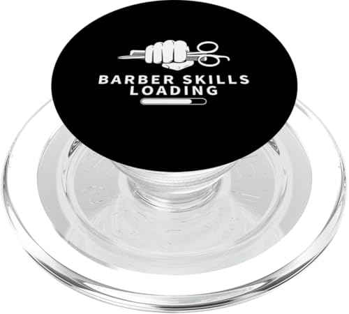 Barber Skills Lustiger Friseur wird geladen PopSockets PopGrip für MagSafe von Barber Hairdressers Artistry