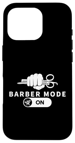 Hülle für iPhone 16 Pro Friseurmodus auf Funny Barber von Barber Hairdressers Artistry