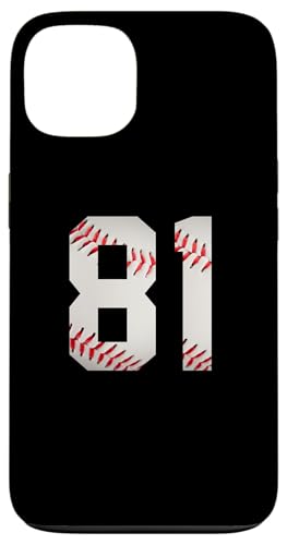 Hülle für iPhone 13 Nummer 81 Rückseite – Baseball-Lieblingsspieler nummeriert von Baseball Back Numbers Birthday Apparel Gifts