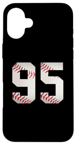 Hülle für iPhone 16 Plus Nummer 95 Rückseite – Baseball-Lieblingsspieler nummeriert von Baseball Back Numbers Birthday Apparel Gifts